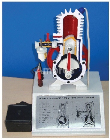 2 stroke petrol engine sectional working model