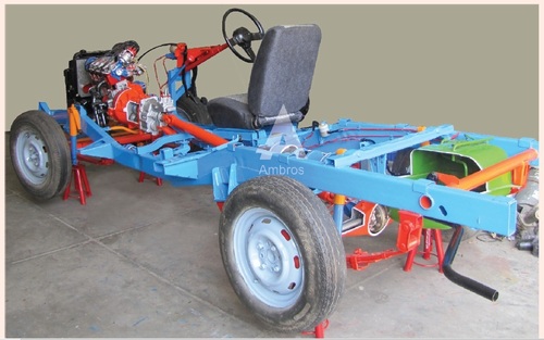 car chassis rear wheel drive actual cut section