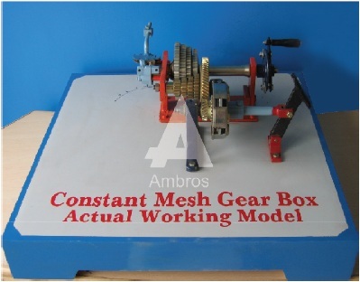 constant mesh gear box actual cut section