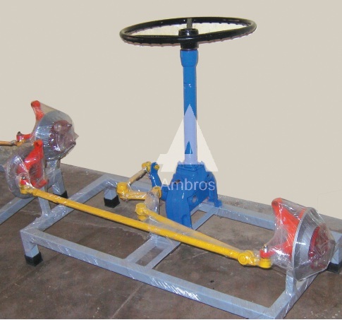 worm sector type steering system