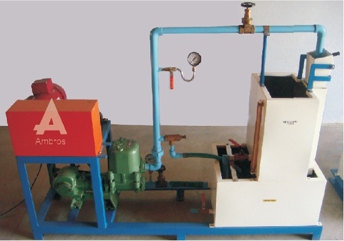 reciprocating pump test setup