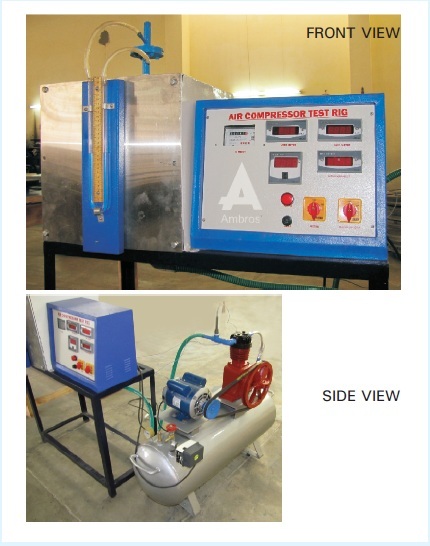 single stage air compressor test rig